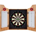 thumbnail image 2 of Trademark Gameroom Chicago Bulls Hardwood Classics NBA Wood Dart Cabinet Set, 2 of 3