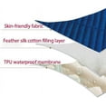 thumbnail image 4 of Municipal No Pop -Off Elastic Sheet,Solid Color Quilted Waterproof Urine -Proof Mattress Protector, Elderly and Children's Bedroom Mattress Topper,Blue,160x200cm (1pcs), 4 of 8