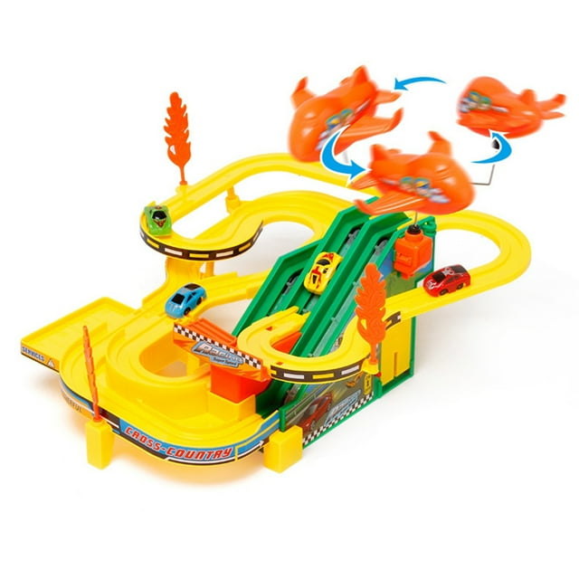 Kids Track Toy Set Interactive Musical Car Track Toy Flexible Race Track Playset