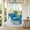 Navy, variant on Barara King Boho Macrame Hammock Chair with 2 Removable Cushions and Strong Hanging System, Indoor Outdoor Swing Seat for Home Patio, Black