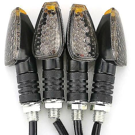 4 unids/set Universal motocicleta Led señal de giro larga señal corta señal de giro accesorios ámbar