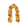 thumbnail image 2 of EWASWON Artificial Fall Maple Leaves Garland 68.9 Inch Hanging Vine for Thanksgiving Mantel Fireplace Home Autumn Decor Multicolor, 2 of 6