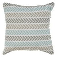 thumbnail image 5 of LR Home Altair Cotton Pillow Set of 4 in Blue/Gray, 18" x 18", 5 of 7
