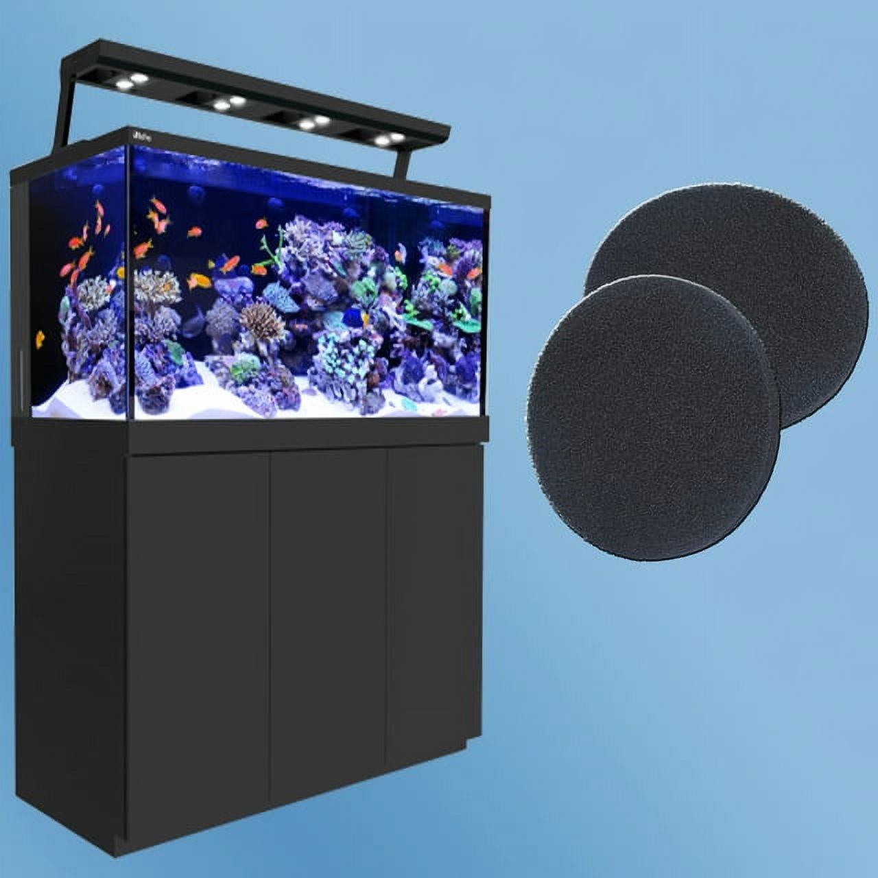 Qzbhct 9 Pcs Carbon Foam Pads for Fluval Fx4 FX5 FX6 Canister Filter Aquarium Filter Sponge Replacement