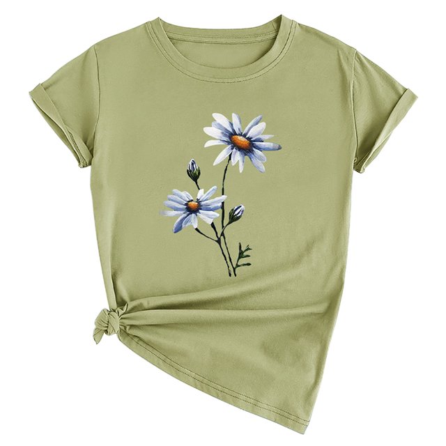 Tops de verano Regalos para hombre y mujer Camiseta Blusa de manga corta con estampado de verano Pompotops hfajkhk137700