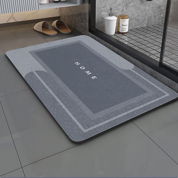 Super Absorbent Bath Mat,Quick Dry Absorbent Rug Non-Slip Thin Bathroom Rug Instant Dry Magic Bath mats for Bathroom Floor Mat in Front of Bathtub