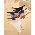 thumbnail image 4 of Finetoo Seamless G-string Thong for Women - No Show Thong Underwear Stretch Breathable Low Rise Panties 10 Pack, 4 of 4