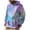 61#Sky Blue, variant on Tie Dye Black Hoodie Men Vintage Graphic Cold Weather Sweatshirts for Men Long Sleeve Drawstring Hood with Pockets Multicolor L