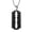 Black, variant on Mens Biker Jewelry Dog Tag Razor Blade Pendant Necklace Black Tone Stainless Steel