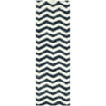 thumbnail image 6 of SAFAVIEH Montreal Caprice Zigzag Stripes Shag Area Rug, Ivory/Blue, 8' x 10', 6 of 11