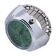 thumbnail image 2 of EeaseMX Reloj de anillo unisex, creativo, elástico, de acero inoxidable, de cuarzo, para hombre, mujer y pareja (verde)., 2 of 7
