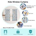 thumbnail image 4 of Set of 2 Panels Kids Curtains Window Curtain Panels for Kids Boys Room Curtain Cartoon Series Pattern Decorative Printed Curtains for Bedroom Living Room, 52 x 63inch Unique Bargains Cortina, 4 of 8