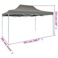 thumbnail image 4 of vidaXL Foldable Tent Pop-Up 3x4.5 m Anthracite, 4 of 5