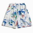 thumbnail image 4 of Atogsazn Mens Summer Printed Shorts Casual Wide Leg Quick Dry Swim Trunks Loose Fit Lightweight Trouser Beach Gray XXL Fashion, 4 of 7