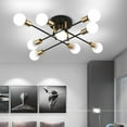 thumbnail image 1 of Modern Ceiling Light Fixture Indoor E27 Base Flush Mount Chandelier for Bedroom, 9 Heads, 1 of 8
