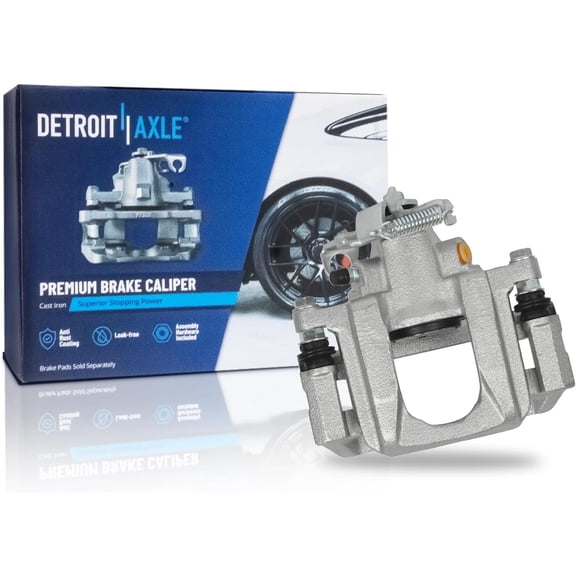 Detroit Axle - Rear Left Brake Caliper for Volkswagen 2009-2013 Routan 2008-2016 Chrysler Town & Country Dodge Grand Caravan 2012-2015 Ram C/V, Brake Caliper with Bracket