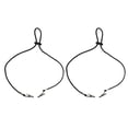 thumbnail image 6 of 2 Pcs Flexible Napkin Clips Landyard Bib Eating Towel Holder String Adjustable String Chains Hold Your Napkin Place 2 Pcs Black, 6 of 9