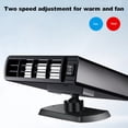 thumbnail image 2 of 12V/24V Electric Car Heater Portable Electric Heating Fan Windshield Dryer Defogging Demister Defroster With/Without Air Purification Black, 2 of 8