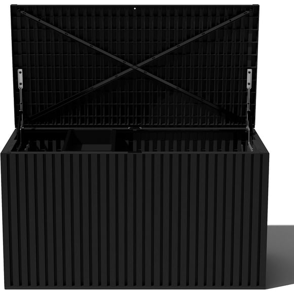 Everything Deck Box 120 Gallon | Lockable Storage Box and Organization for Patio Furniture, Outdoor Cushions, Throw Pillows, and Garden Tools