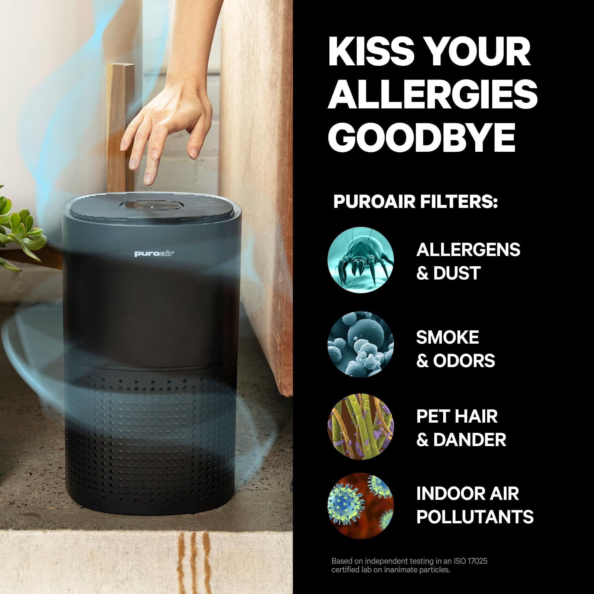 PuroAir 240 HEPA Air Purifiers and 4 HEPA Air Filters - Covers up to 1,000 sq ft