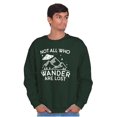 thumbnail image 5 of Not All Who Wonder Are Lost UFO Cute Sweatshirt for Men or Women Brisco Brands 3X, 5 of 6