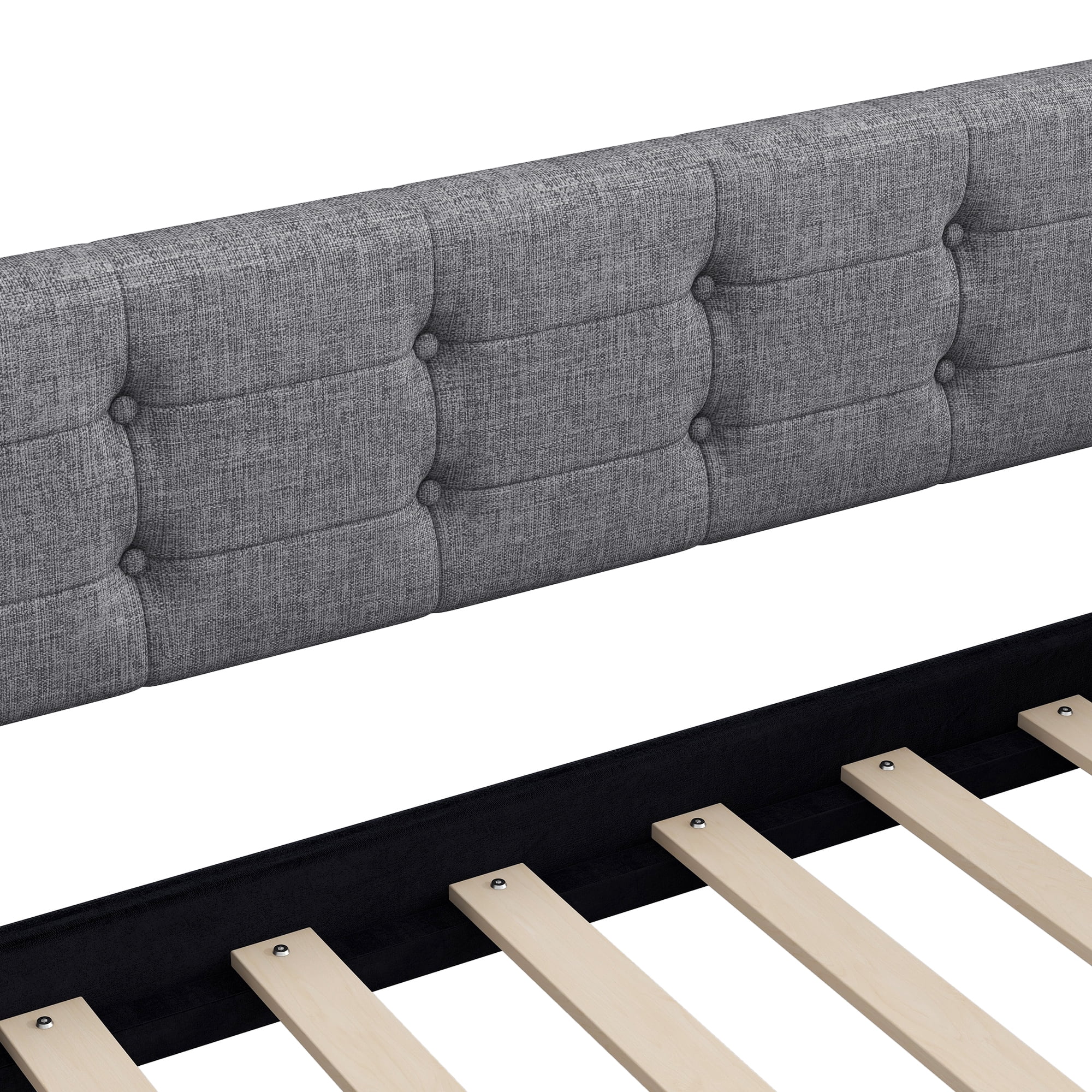 MODERNLUXE Upholstered Queen Size Daybed, Sofa Bed for Living Room, Gray