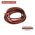 thumbnail image 2 of 2 Conductor Parallel Silicone Wire 22AWG 22 Gauge Red Black Electrical Wire Tinned Copper 1.5m/5ft, 2 of 6