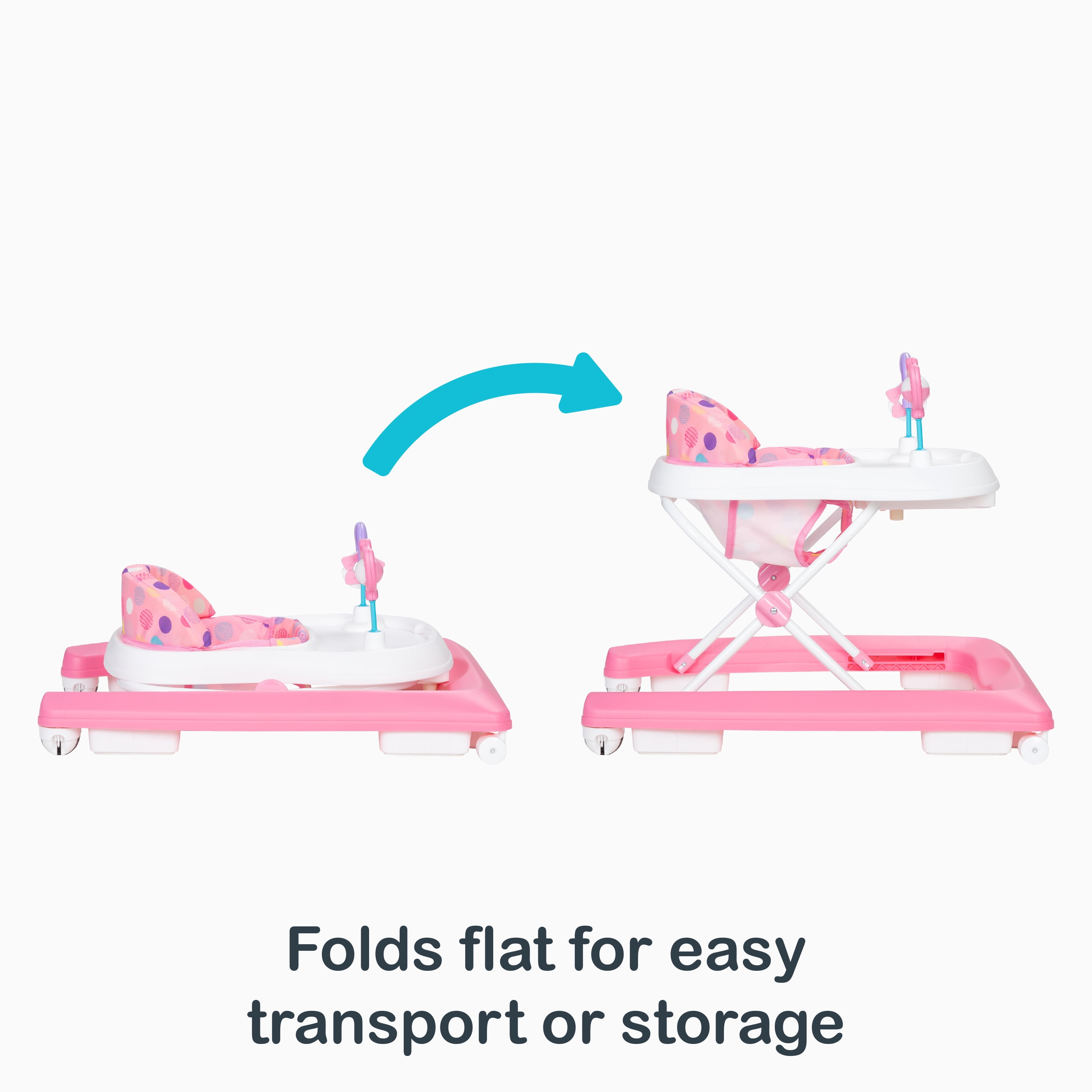 Smart Steps Trend Activity Baby and Toddler Walker, Orbits Rose