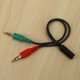 thumbnail image 3 of Divisor de auriculares para computadora (2 unidades), adaptador de auriculares para audio y micrófono de PC, conector hembra de 3,5 mm a macho de 0,5 mm., 3 of 5