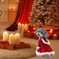 thumbnail image 4 of Festive Holiday Long Furry Dress For Dogs Christmas Parties And Photo Sessions With Your Pet, 4 of 5