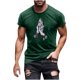 thumbnail image 5 of Hombres Pantalones Cortos de Manga Corta Impresa Casual Cuello Redondo Superior, Camisa de Moda para el Verano Y la Primavera, 5 of 8
