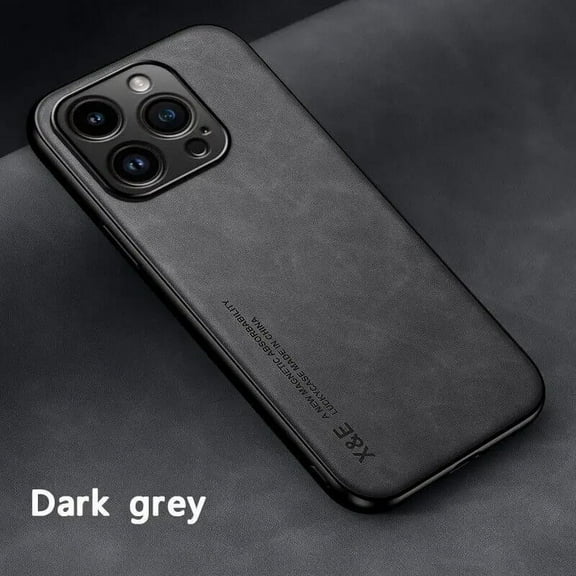 Luxury Leather Case For iPhone 16 15 14 11 13 12 Pro Max Mini XR 15 14 16 Plus Shockproof Cover For iPhone XS Max 8 7 SE Funda Black For iPhone 12 ProMax