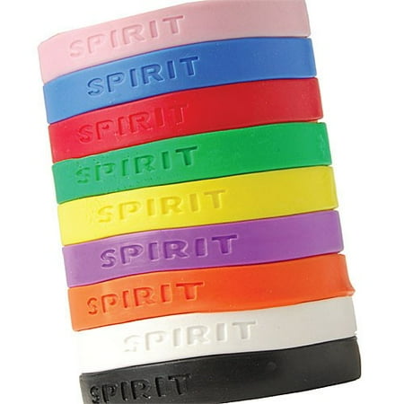 ASSORTED COLOR RUBBER SPIRIT BRACELETS, SOLD BY 35 DOZENS