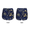 thumbnail image 3 of KLL Vintage Golden Butterfly Pattern Shorts Women,Athletic Shorts High Waisted Running Shorts Pocket Sporty Short Gym Elastic Workout Shorts-X-Large, 3 of 7