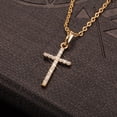 thumbnail image 5 of Fashionable Simple Cross Pendant Necklace - Elegant Clavicle Chain Necklace, 40+5cm Length, 5 of 6