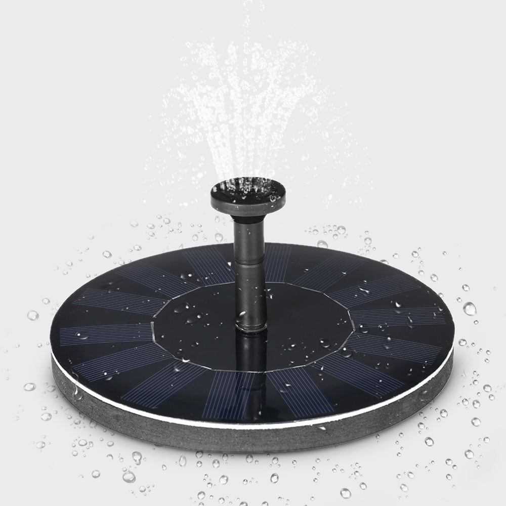 iKayaa Solar Powered Fountain Pump Upgrade 1.4W Solar Fountain with 5