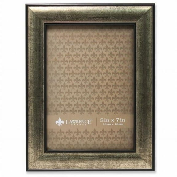 Domed Burnished Picture Frame - Silver & Black, 0.71 in.