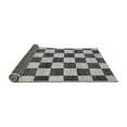 thumbnail image 2 of Ahgly Company Indoor Square Checkered Gray Modern Area Rugs, 3' Square, 2 of 4