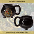 thumbnail image 5 of Warner Bros Harry Potter Hogwarts School Crest Cauldron 3D Sculpted Ceramic Coffee Mug, 20 Ounces, 5 of 7