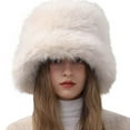 thumbnail image 2 of Wipya Faux Fur Ear Flap Hat For Women Warm Winter Beanie With Luxurious Soft Plush For Cold Weather Fashion And Everyday Style SizeBeige, 2 of 5