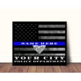 thumbnail image 2 of Fort Worth Police Officer Thin blue Line Flag Gift Art, 2 of 7