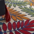 thumbnail image 4 of 8â€™x 11â€™ Multicolored Leaves Indoor Outdoor Area Rug, 4 of 7