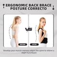 thumbnail image 3 of Back Brace Posture Corrector for Men and Women Adjustable Full Back Support Shoulder Straightener Braces, 3 of 7