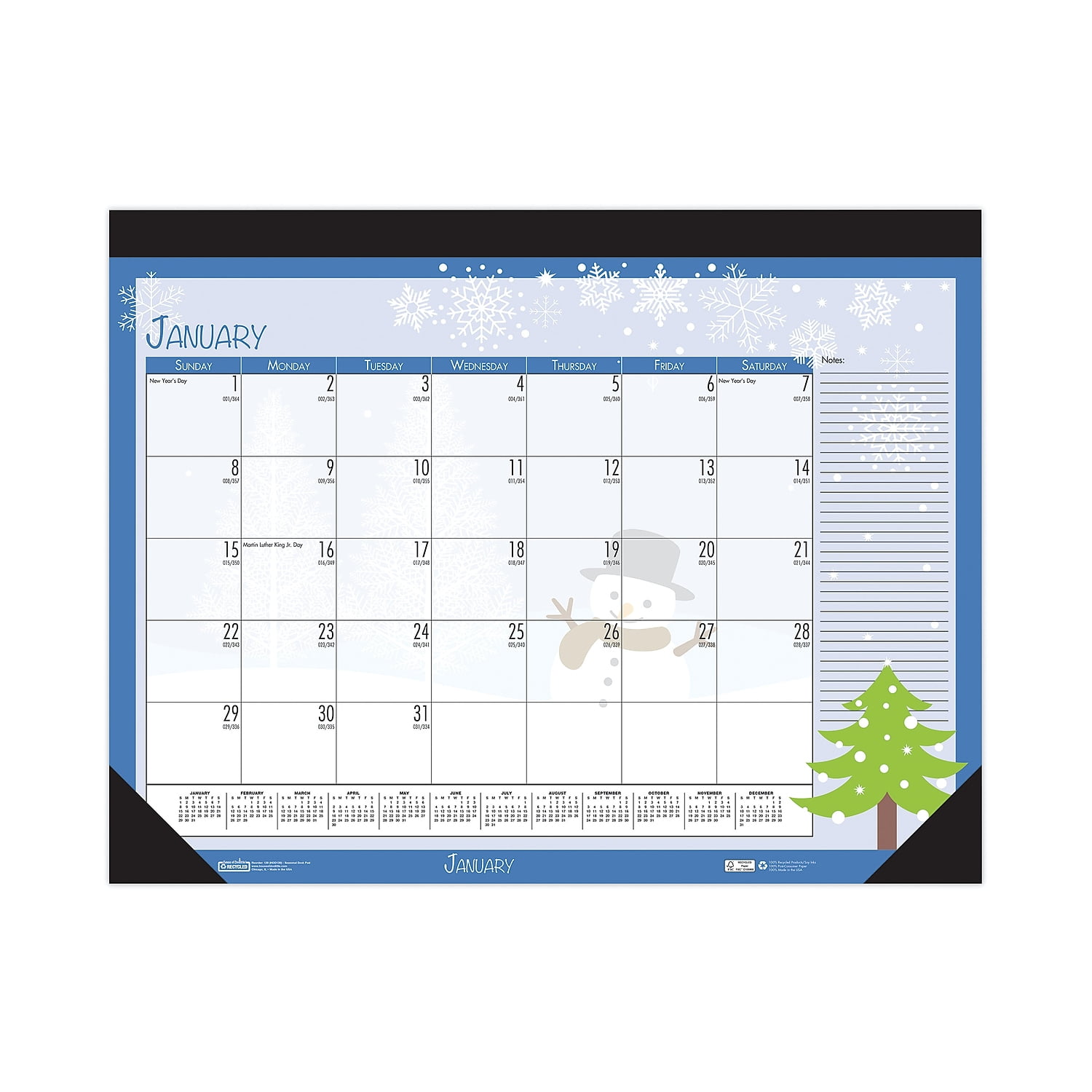 2023 House of Doolittle 22x17 Recycled Desk Pad Calendar Earth Seasonal Artwork (HOD139