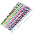 thumbnail image 1 of Colorful Straws Plastic Straws Drinking Straws Cleaner Drinking Straws Kids Straws Drinking Reusable, 1 of 2