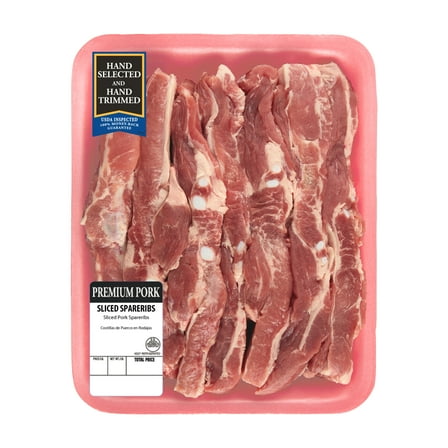 Pork Sliced Sparerib, 2.25 - 3.25 lb Tray