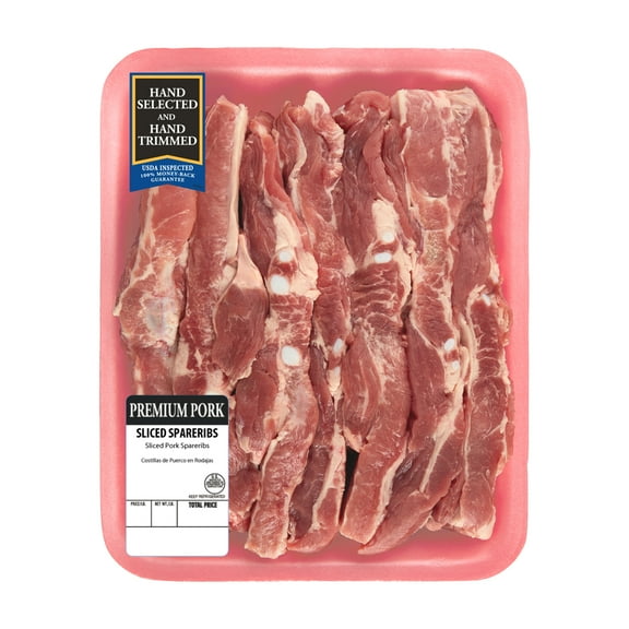 Pork Sliced Sparerib, 2.25 - 3.25 lb Tray