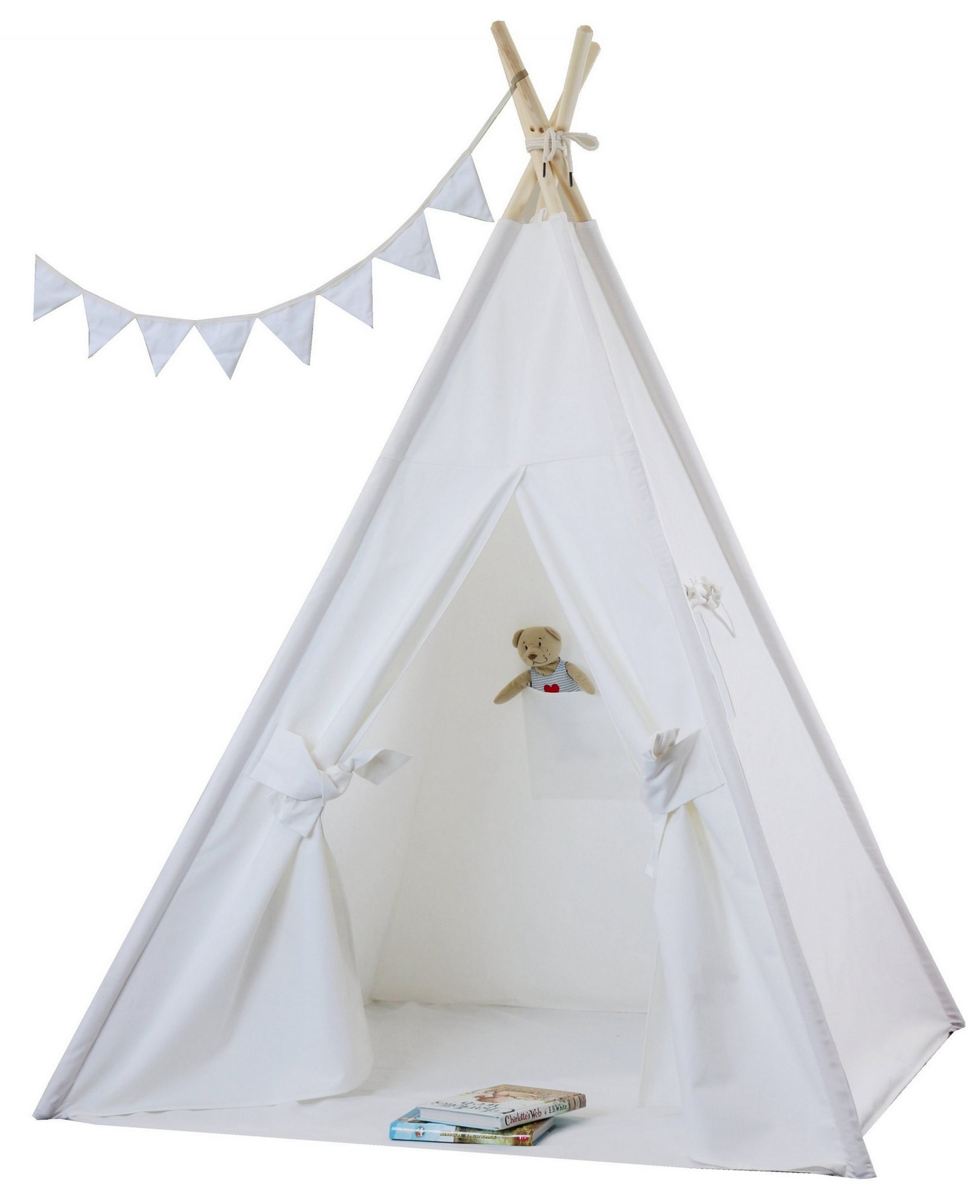 Asweets Indoor Baby Kids Foldable Activity Toy Teepee Play Tent with Llama Mat 