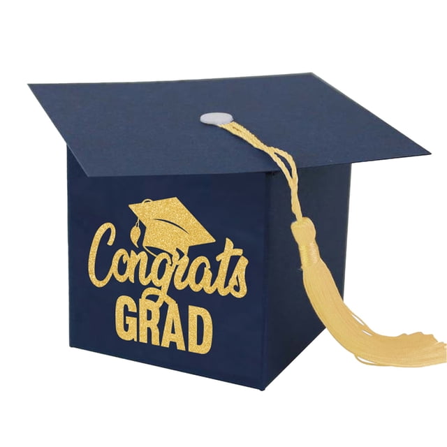 Graduation Cap Box Graduation Souvenir Box Fringed Presentation Box Desktop Center Decoration 2026 Class Graduation Decoration Ornament