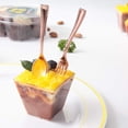thumbnail image 3 of Bewildely Juego de utensilios de cocina fáciles de limpiar, 24 paquetes por lote, para una experiencia gastronómica sin complicaciones, juego Mostrada horquilla de oro rosa 9.8 CM, 3 of 6